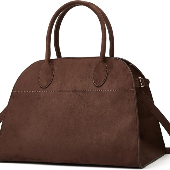 Handbags - Suede Tote Bag Women Leather Large Retro Crossbody Trendy Work Purse